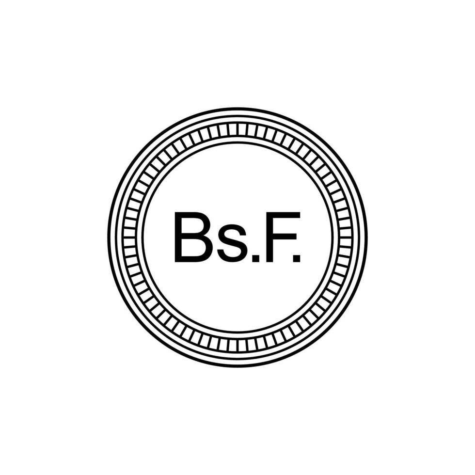 Venezuela Currency Symbol, Venezuelan Bolivar Icon, VES Sign. Vector Illustration