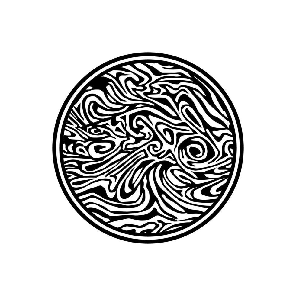 Abstract Circle-Shaped. Decoration for Interior, Exterior, Carpet, Textile, Garment, Cloth, Silk, Tile, Plastic, Paper, Wrapping, Wallpaper, Pillow, Sofa, Background, Ect. Vector Illustration