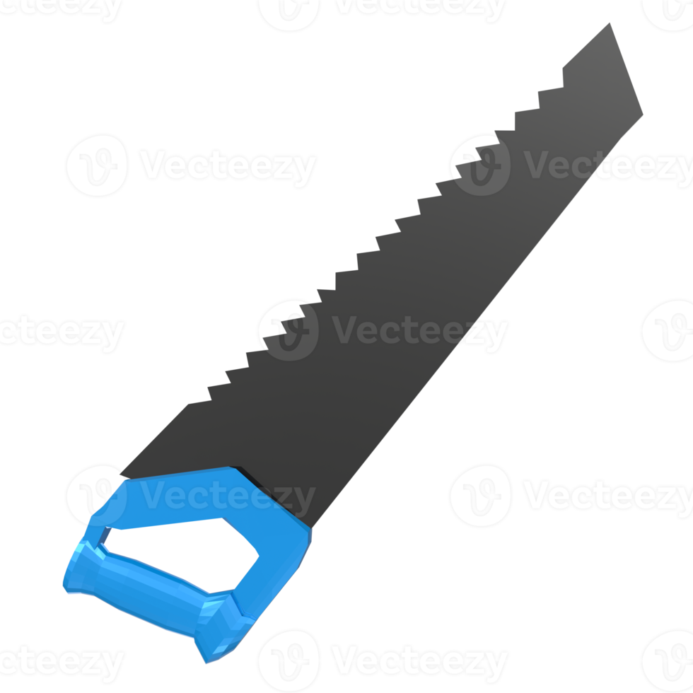 Sägewerkzeugobjekt isoliert auf transparent png
