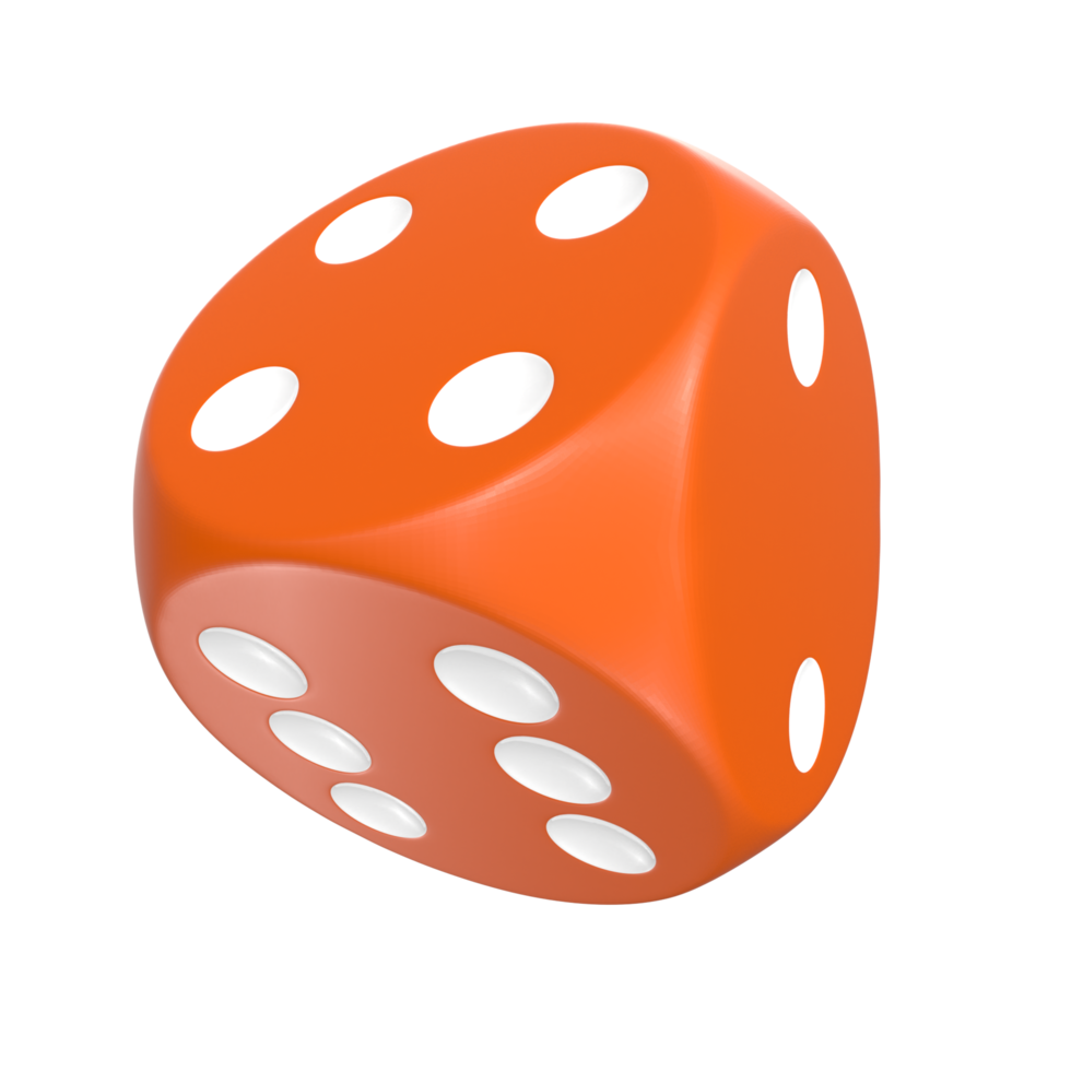 3D Rendering Of Dice Object png