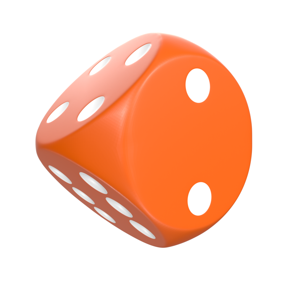 3D Rendering Of Dice Object png