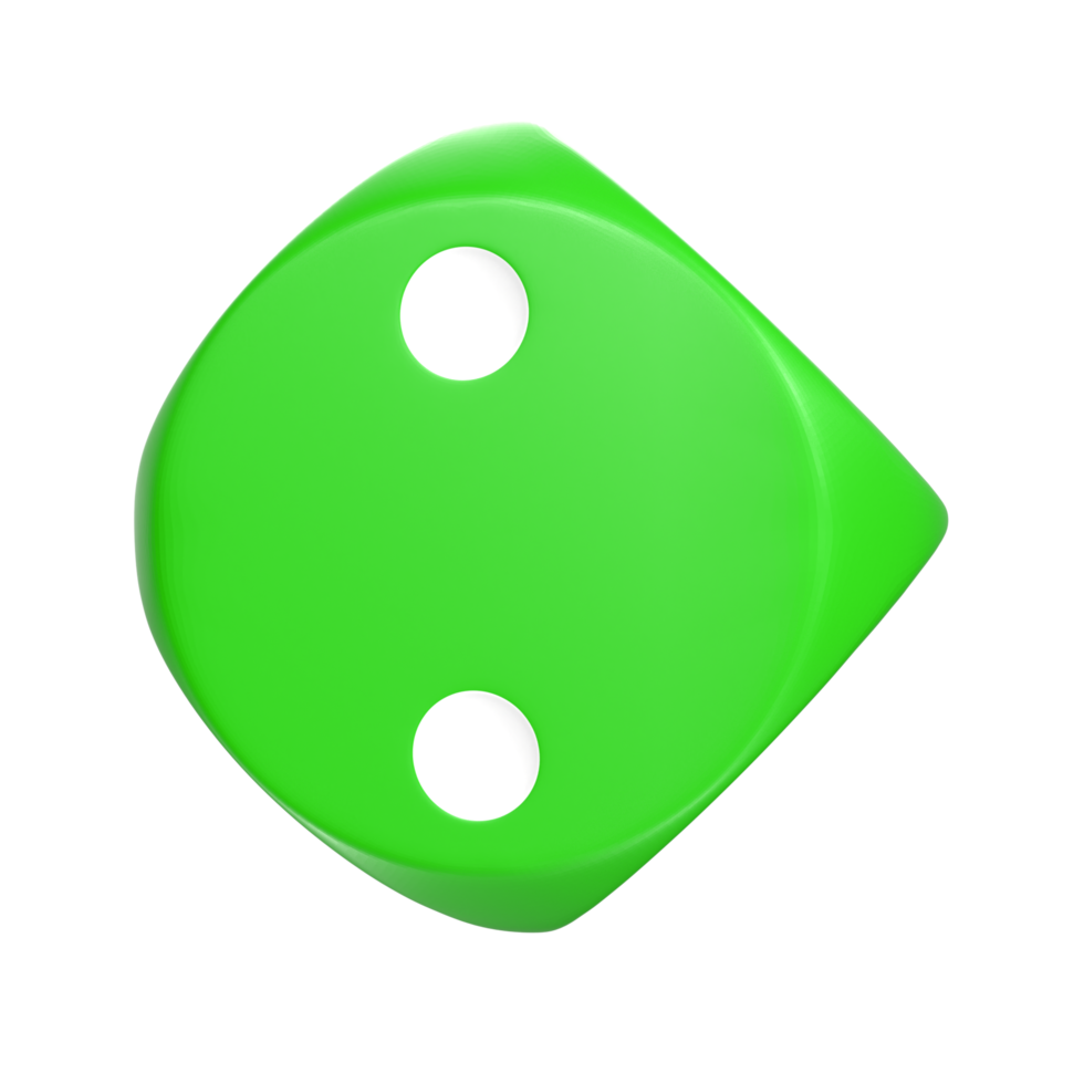 3D Rendering Of Dice Object png