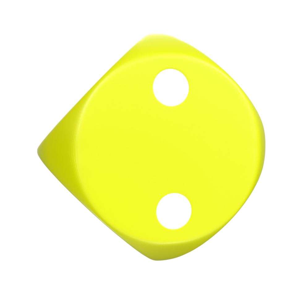 3D Rendering Of Dice Object png