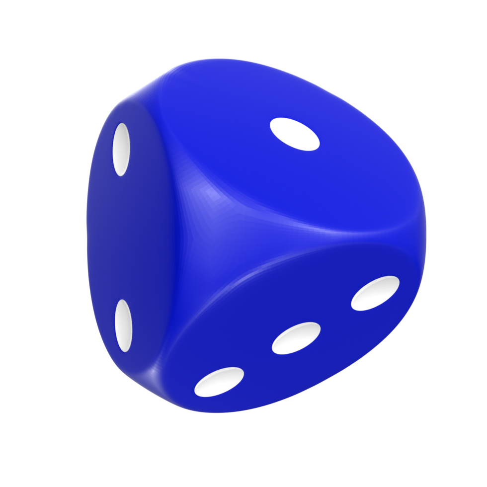 3D Rendering Of Dice Object png