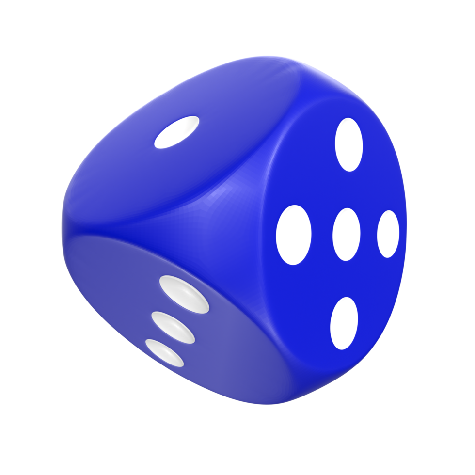 3D Rendering Of Dice Object png