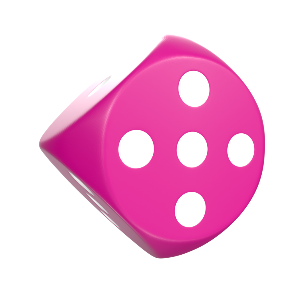 3D Rendering Of Dice Object png