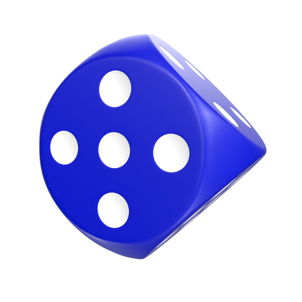 3D Rendering Of Dice Object png