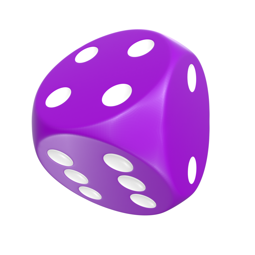 3D Rendering Of Dice Object png