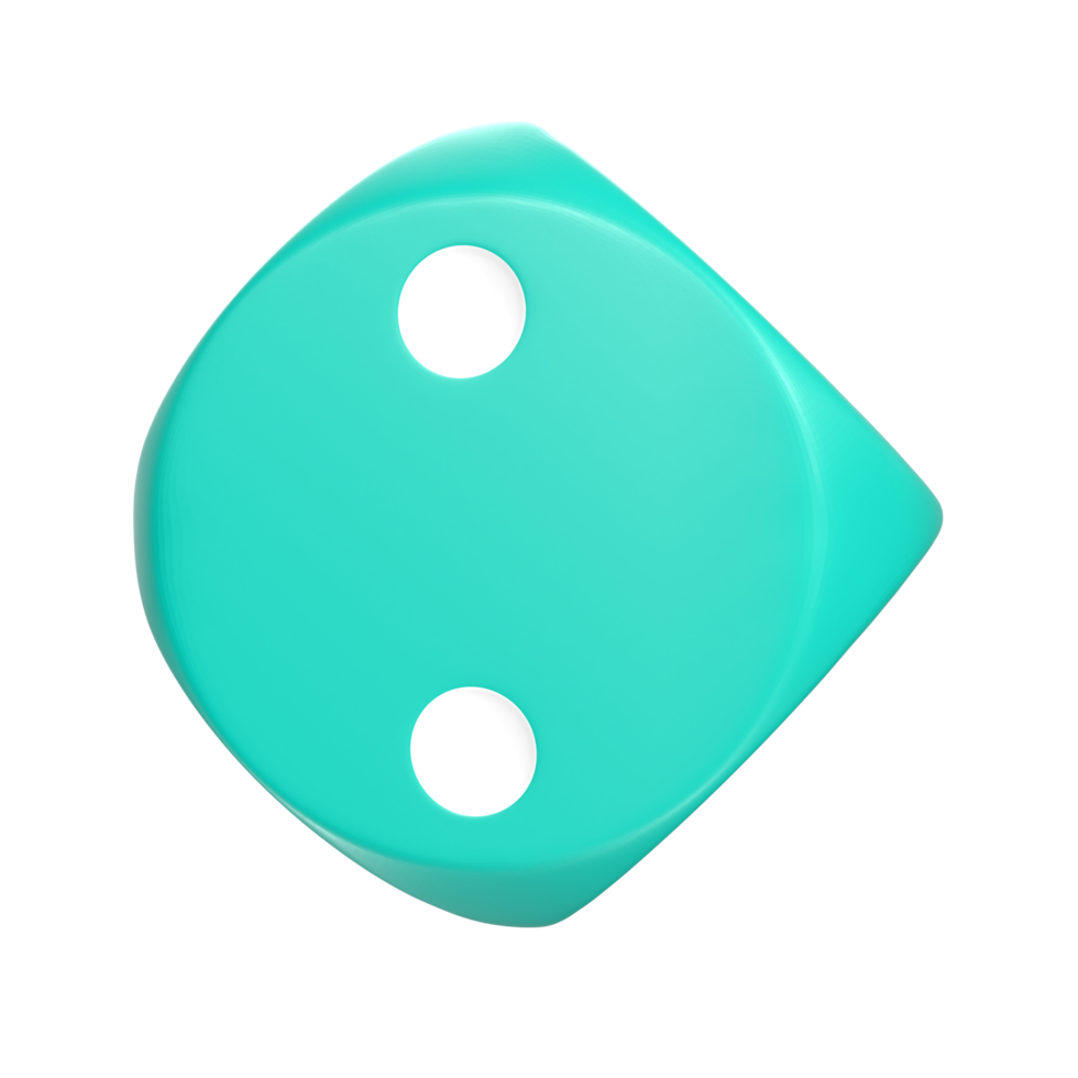 3D Rendering Of Dice Object png