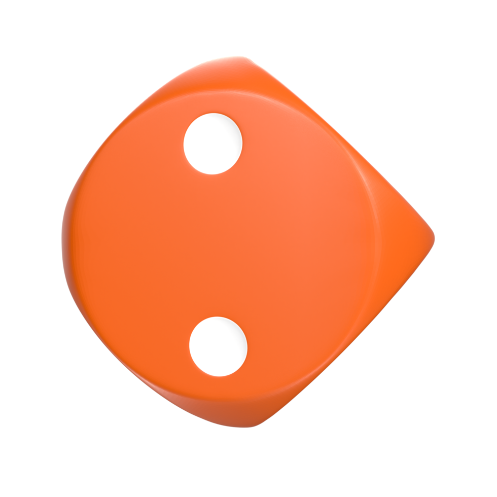 3D Rendering Of Dice Object png