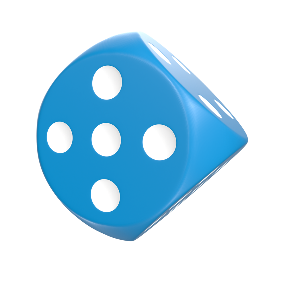 3D Rendering Of Dice Object png