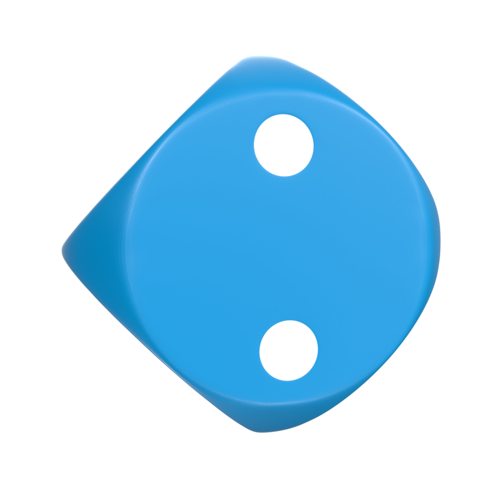 3D Rendering Of Dice Object png