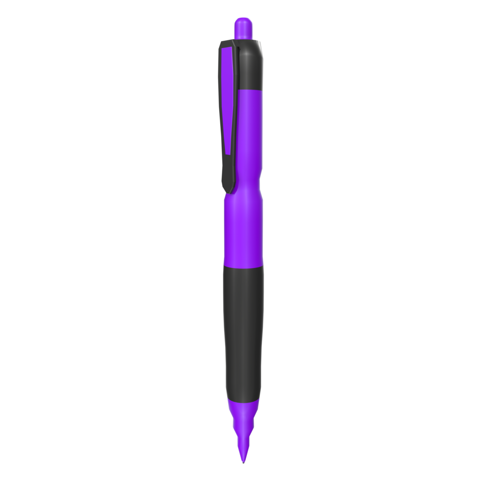 Rendu 3D de l'objet crayon png