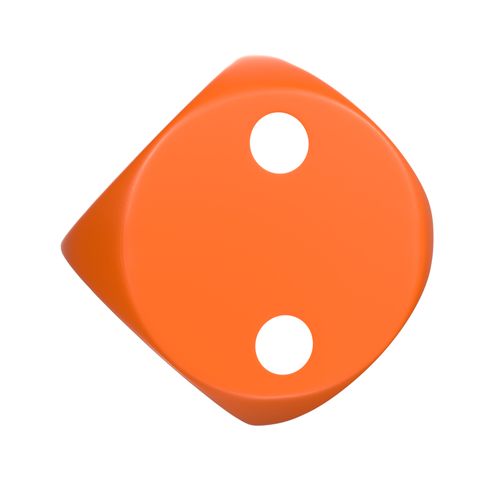 3D Rendering Of Dice Object png