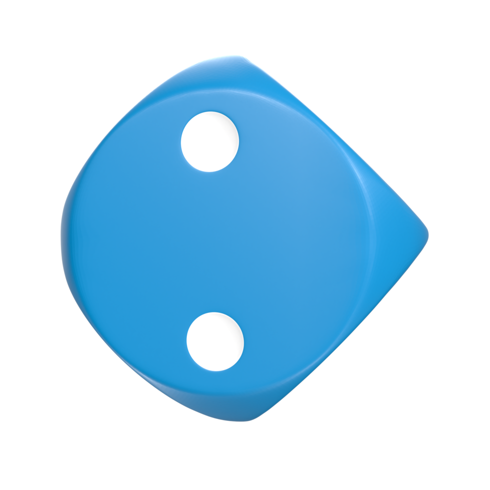 3D Rendering Of Dice Object png