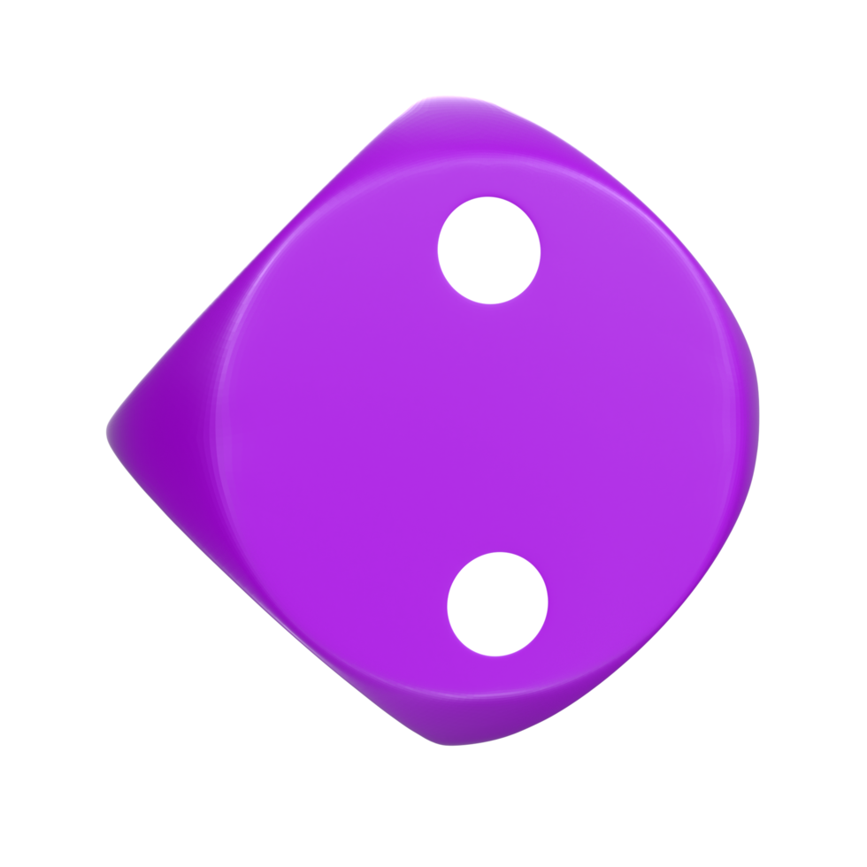 3D Rendering Of Dice Object png