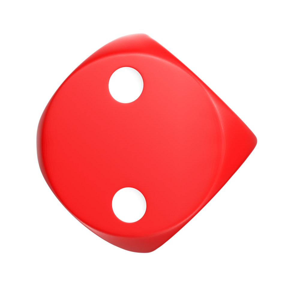 3D Rendering Of Dice Object png