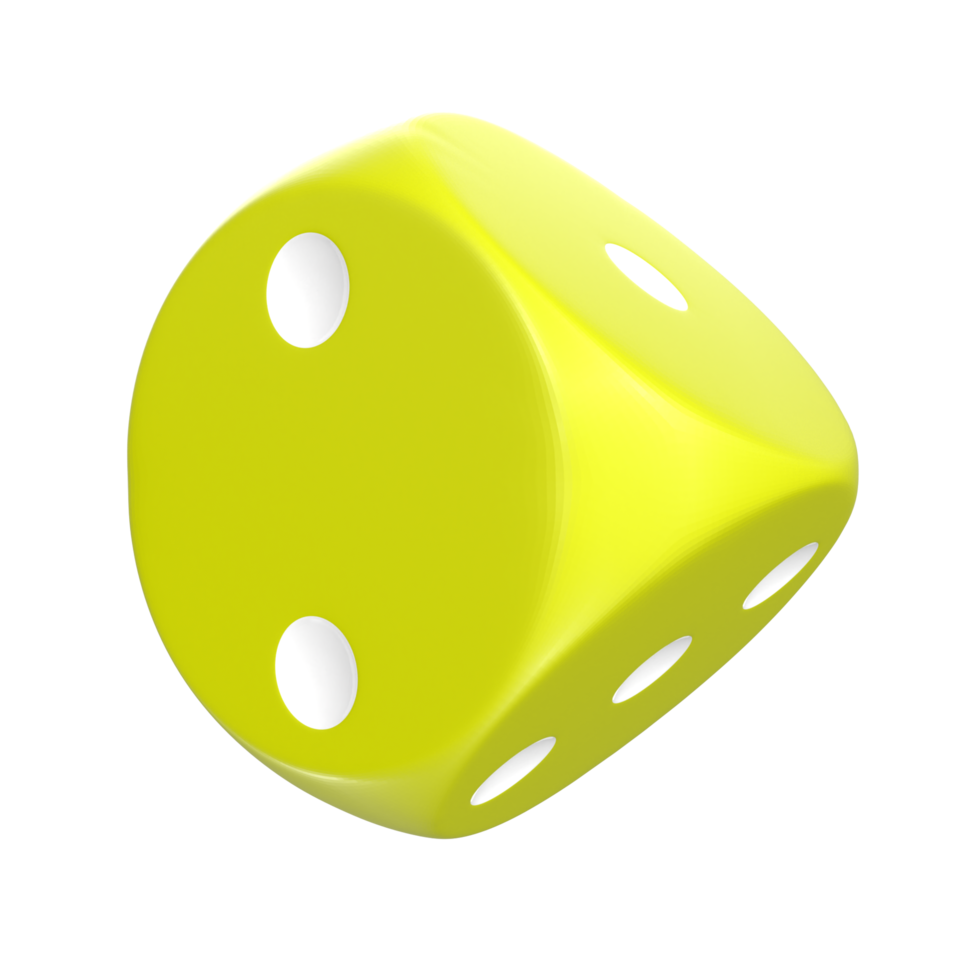 3D Rendering Of Dice Object png