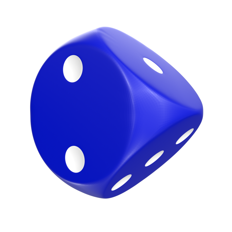 3D Rendering Of Dice Object png