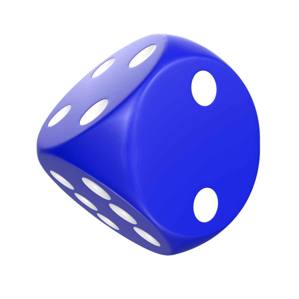 3D Rendering Of Dice Object png