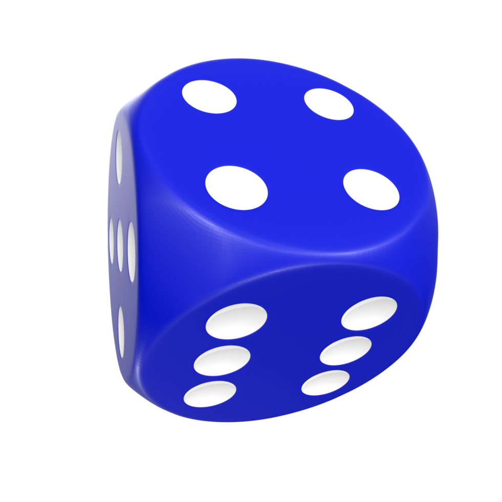 3D Rendering Of Dice Object png