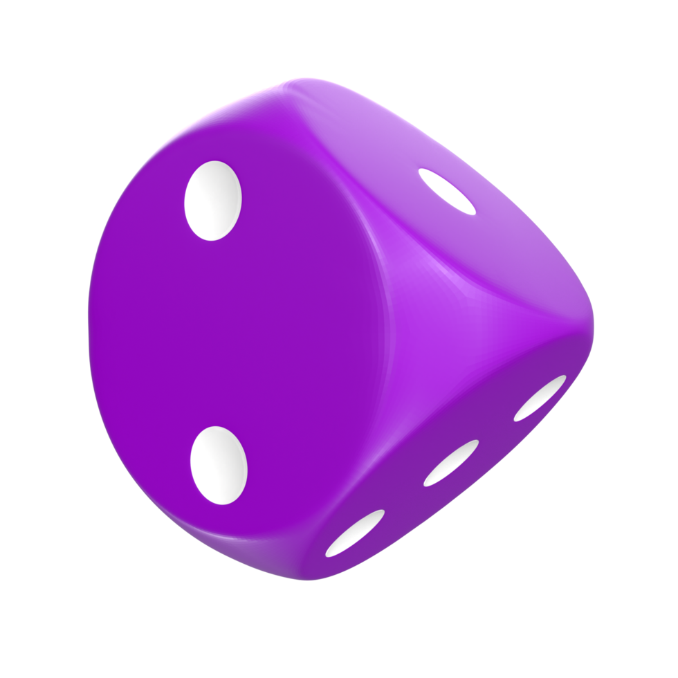 3D Rendering Of Dice Object png