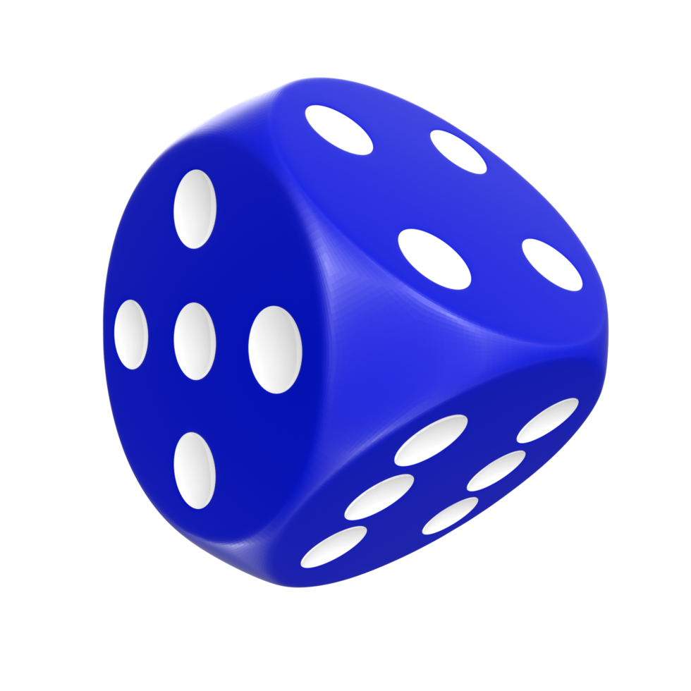 3D Rendering Of Dice Object png