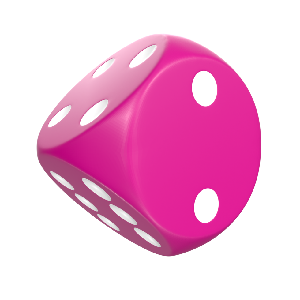 3D Rendering Of Dice Object png