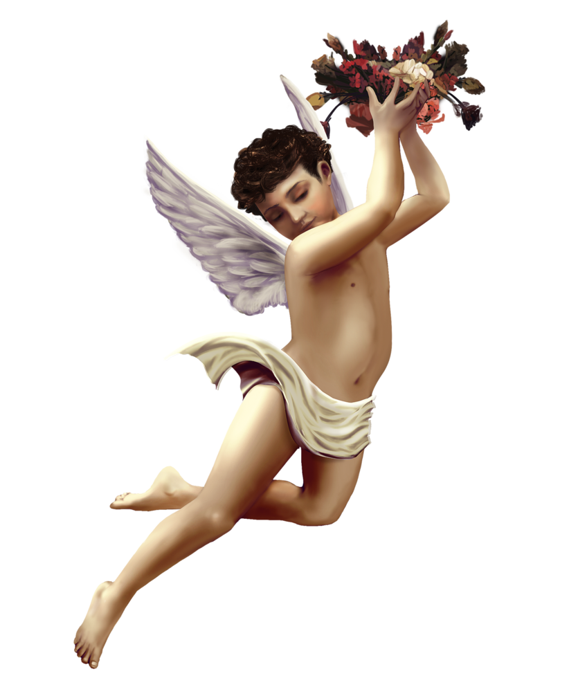 ángel querubín del día de san valentín, Cupido, pegatina, personaje de ficción, querubín png