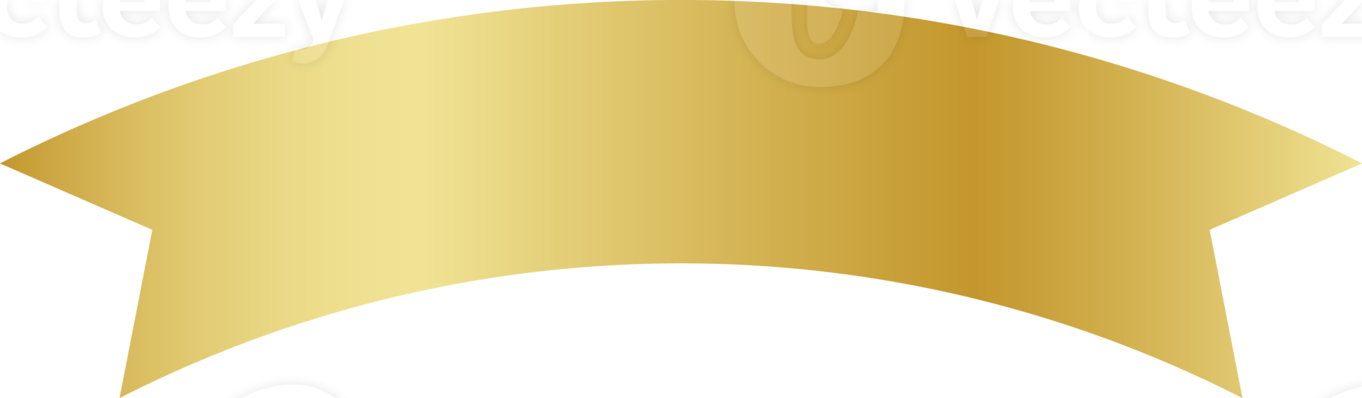 gold ribbon, sticker golden ribbon, gold label png