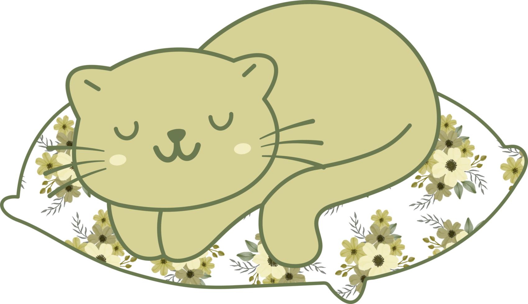 Desenhos Animados Desenhados à Mão E Clipart De Gato Amarelo PNG