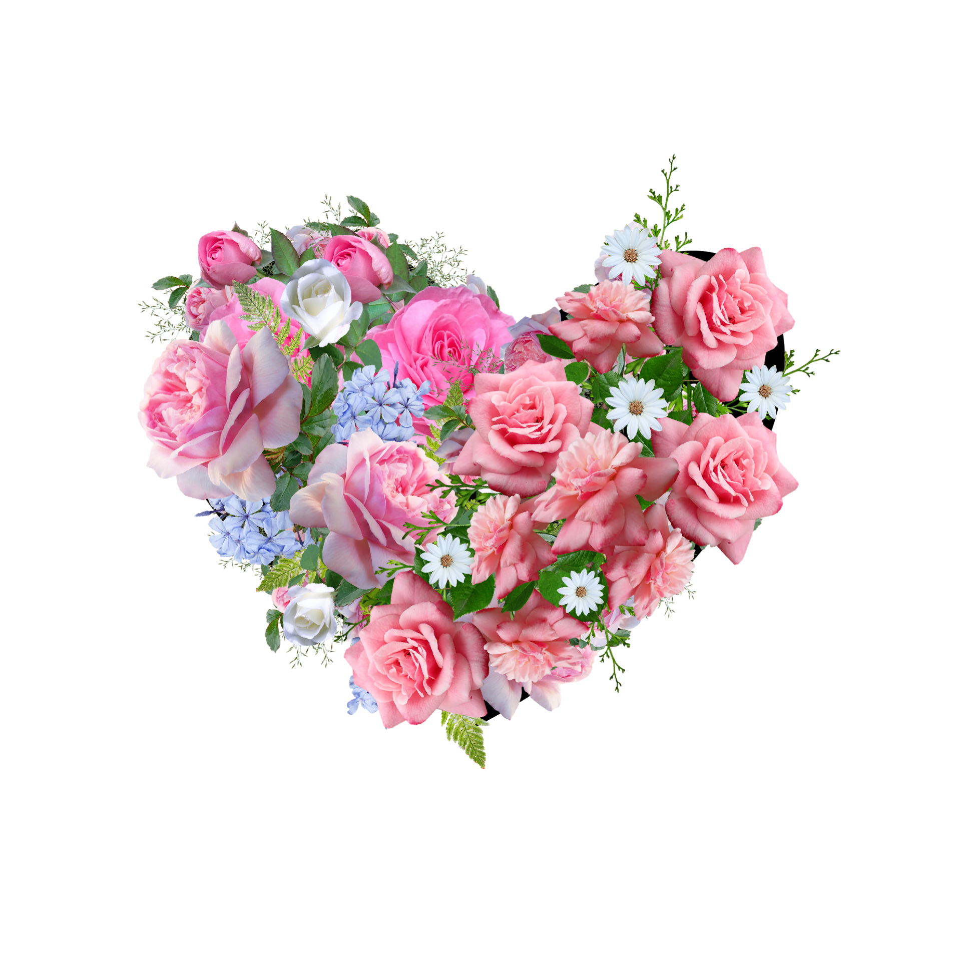 Flower Heart Clipart, Floral Heart, Heart PNG 17261359 PNG
