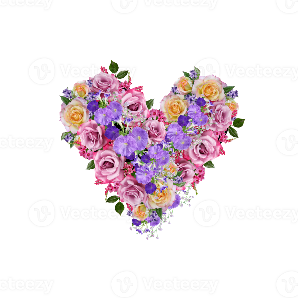 Flower Heart Clipart, Floral Heart, Heart PNG 17261360 PNG