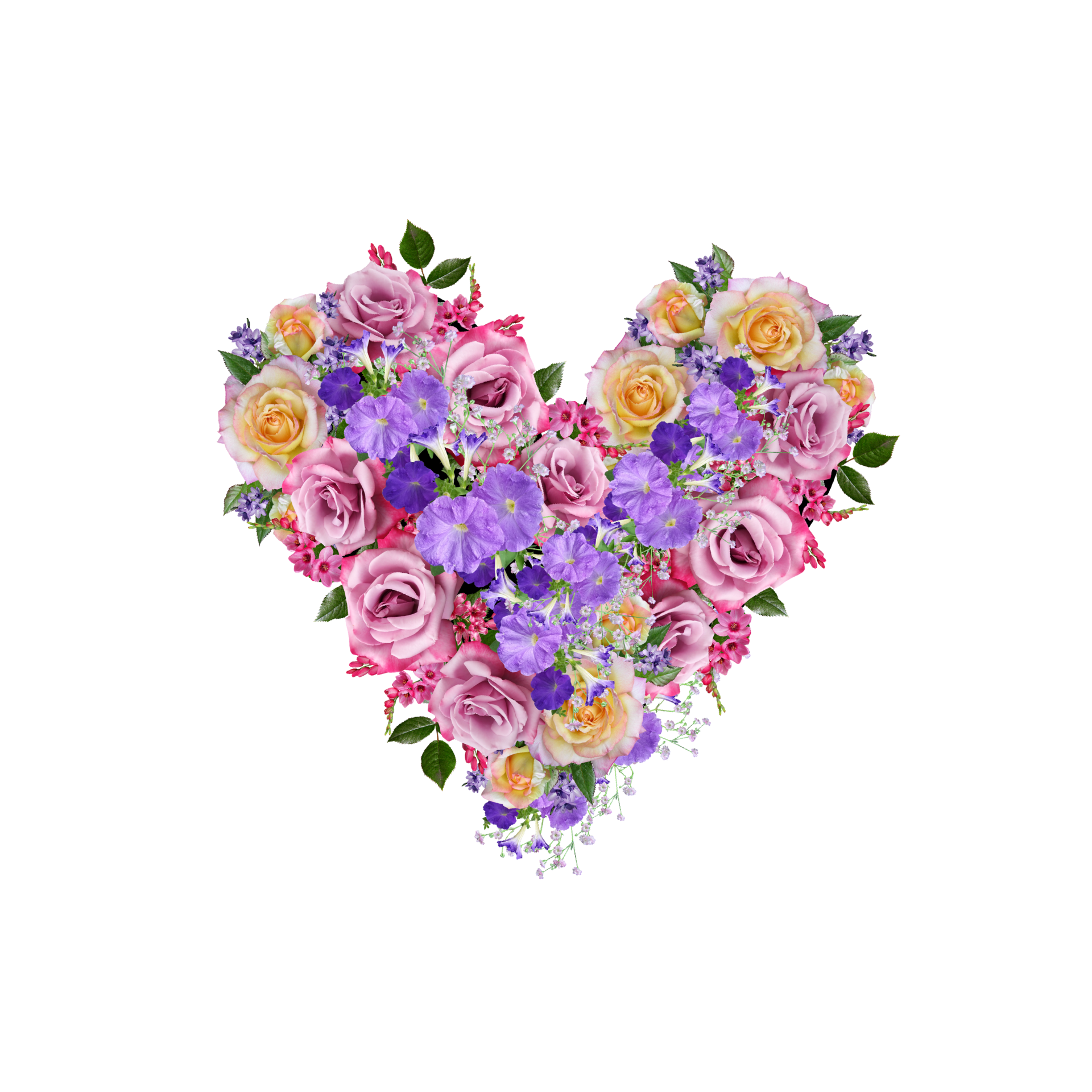 Flower Heart Clipart, Floral Heart, Heart PNG 17261360 PNG