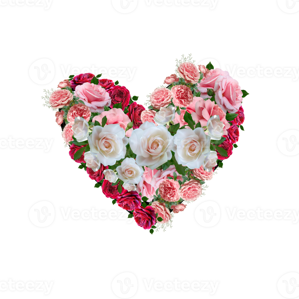 Flower Heart Clipart, Floral Heart, Heart PNG 17261362 PNG