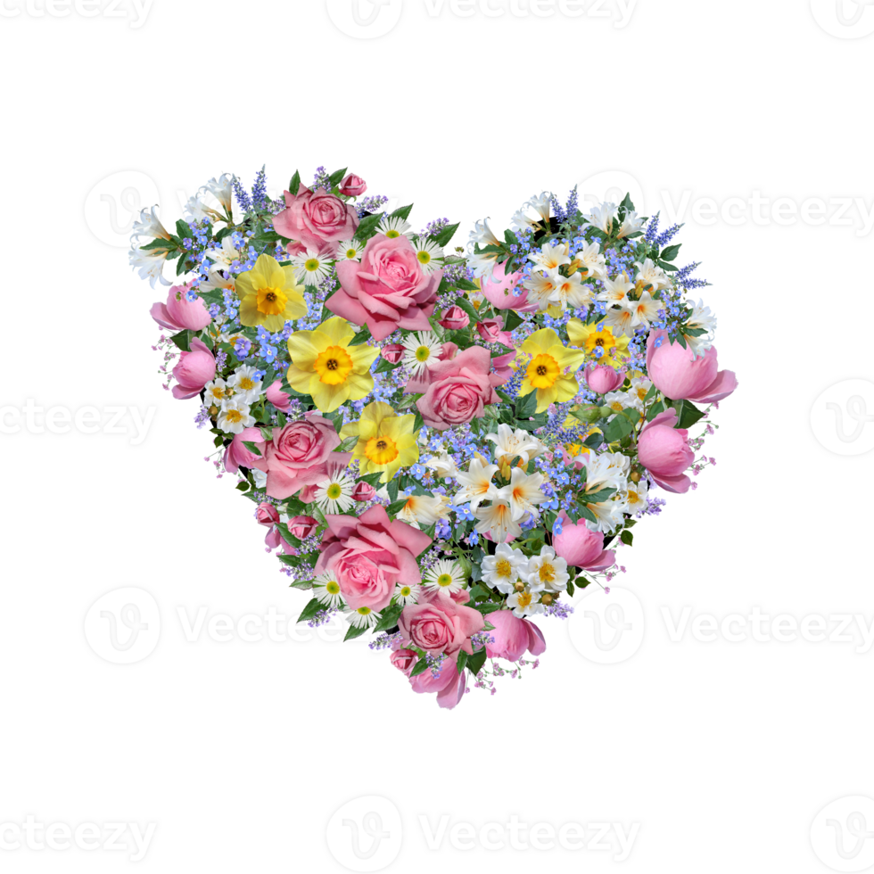 Flower Heart Clipart, Floral Heart, Heart PNG 17261369 PNG
