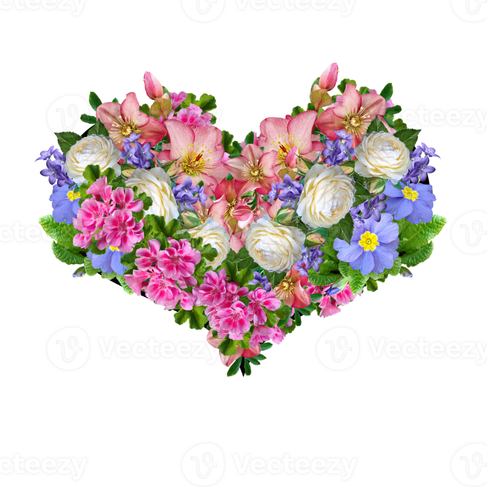 Flower Heart Clipart, Floral Heart, Heart PNG 17261374 PNG