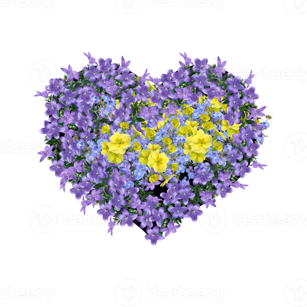 fleur coeur clipart, coeur floral, coeur png