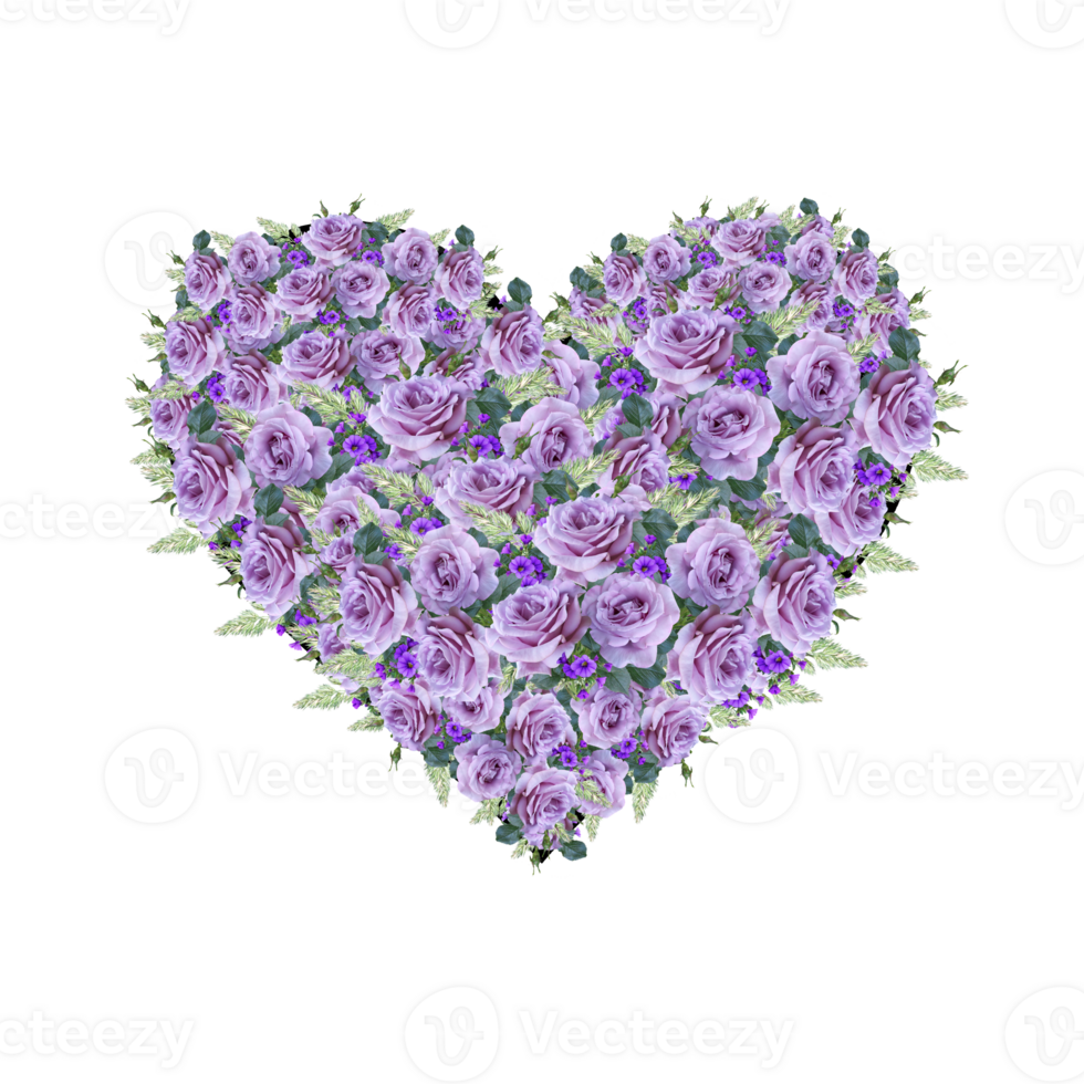 Flower Heart Clipart, Floral Heart, Heart PNG 17261388 PNG