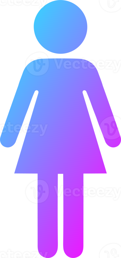 Gender icon symbols. Female sex signs illustration. png