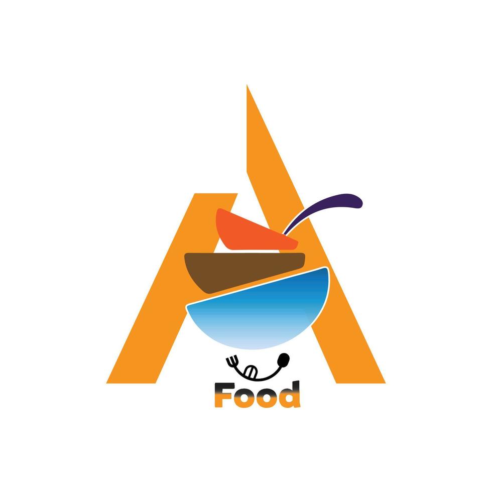 A logo food for restaurant or other business such as kitchen or cafeteria vector