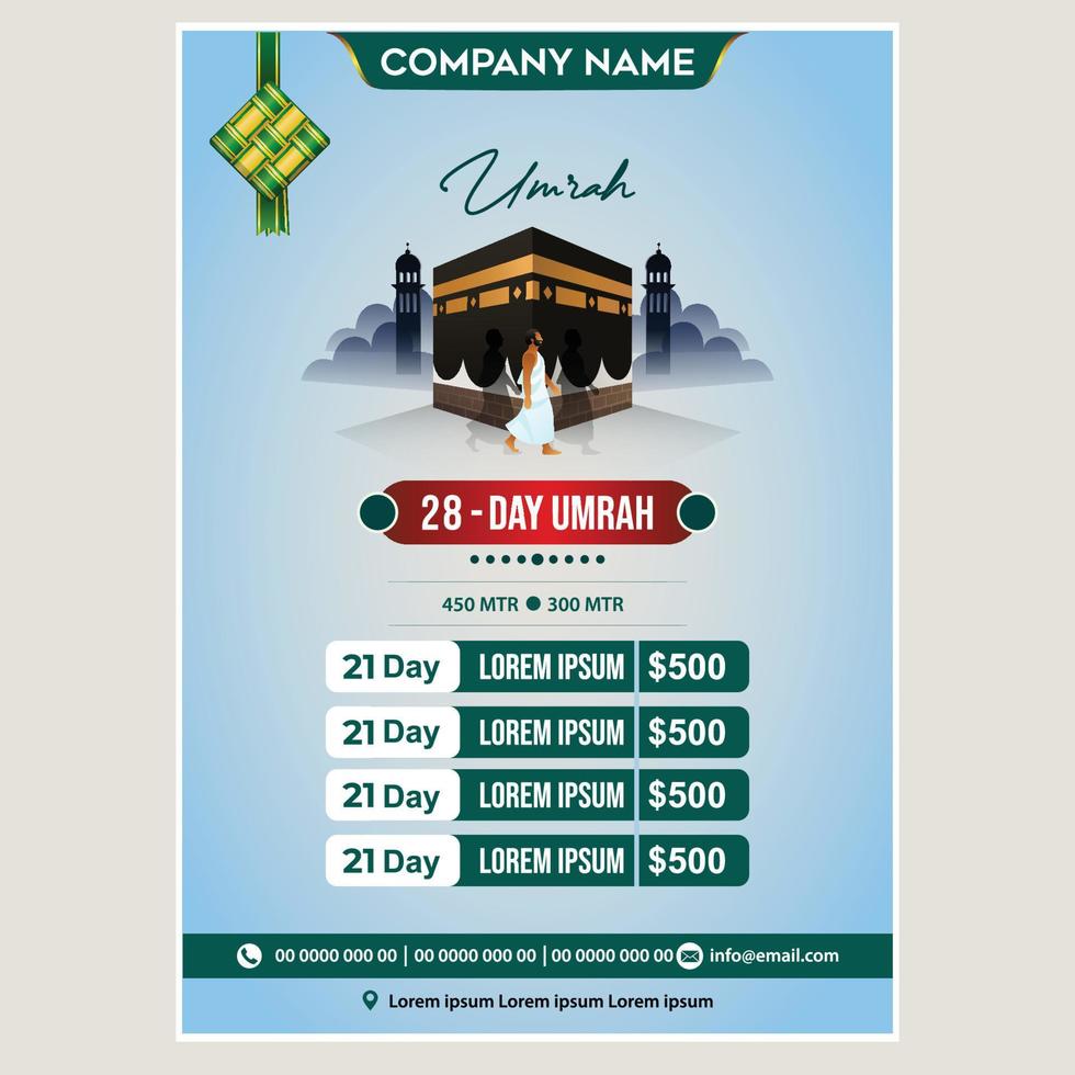 Hajj Umrah Luxury Package Flyer Macca Madinah Kaaba Luxury a hajj or