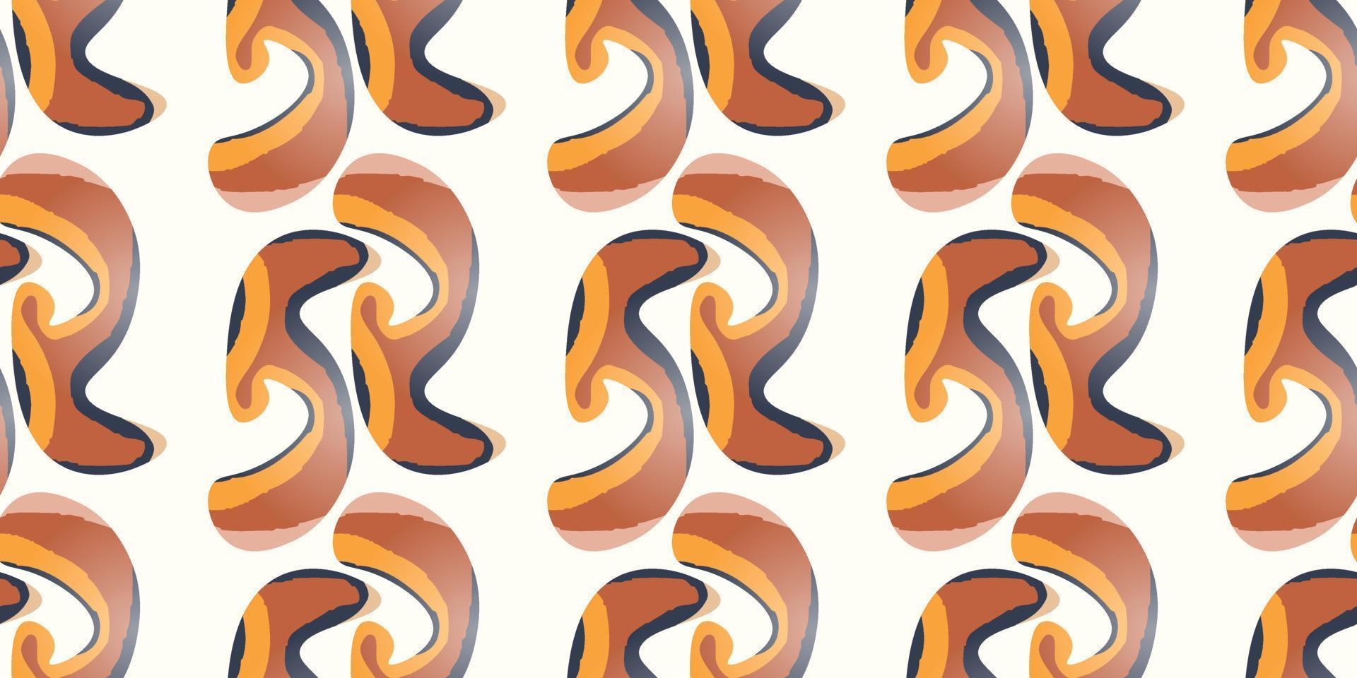 Modern Hand drawn abstract pattern. Creative collage seamless pattern. Fashionable template for design. expensive design 2023. vector