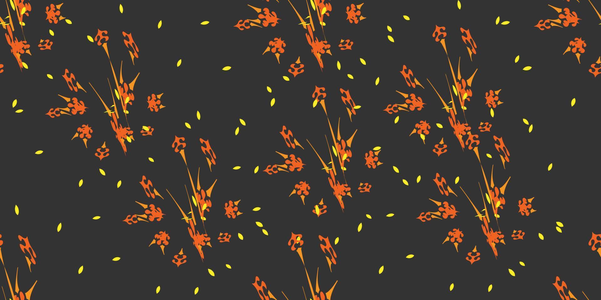 Modern abstract flower, leaf, seamless pattern. designed with creative ideas vector
