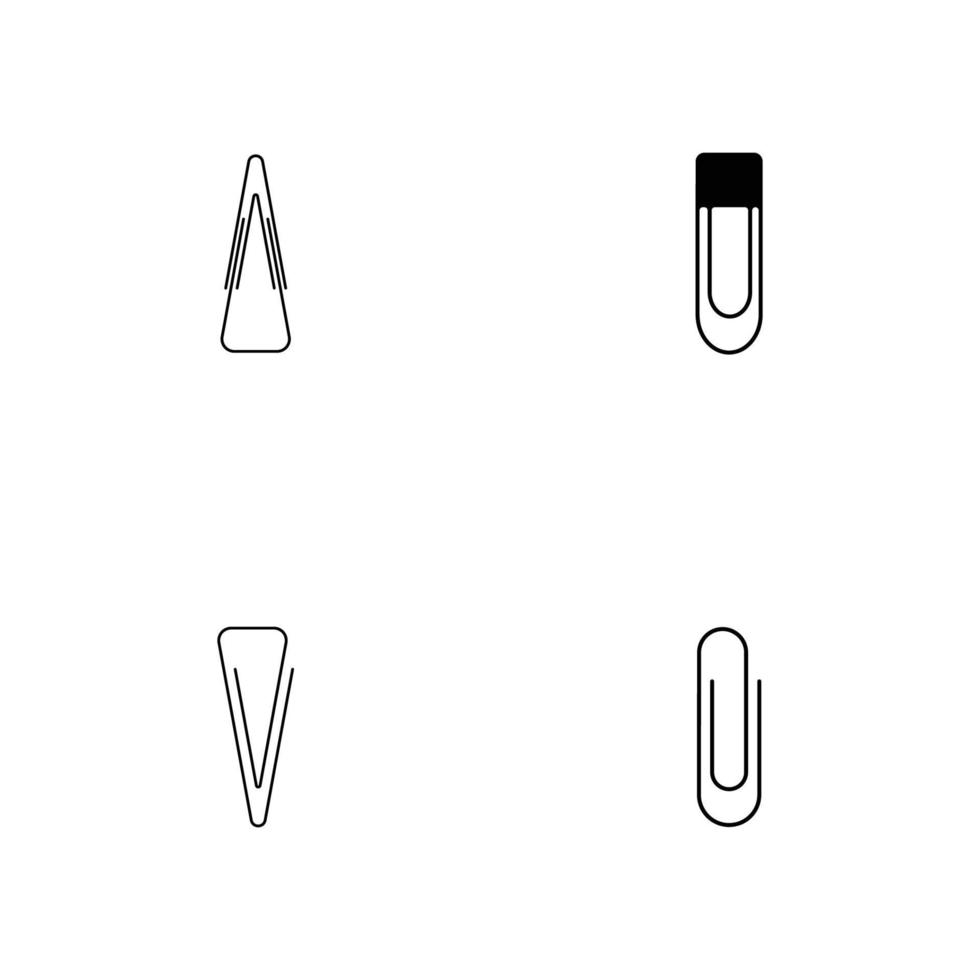 logotipo de clip de papel vector