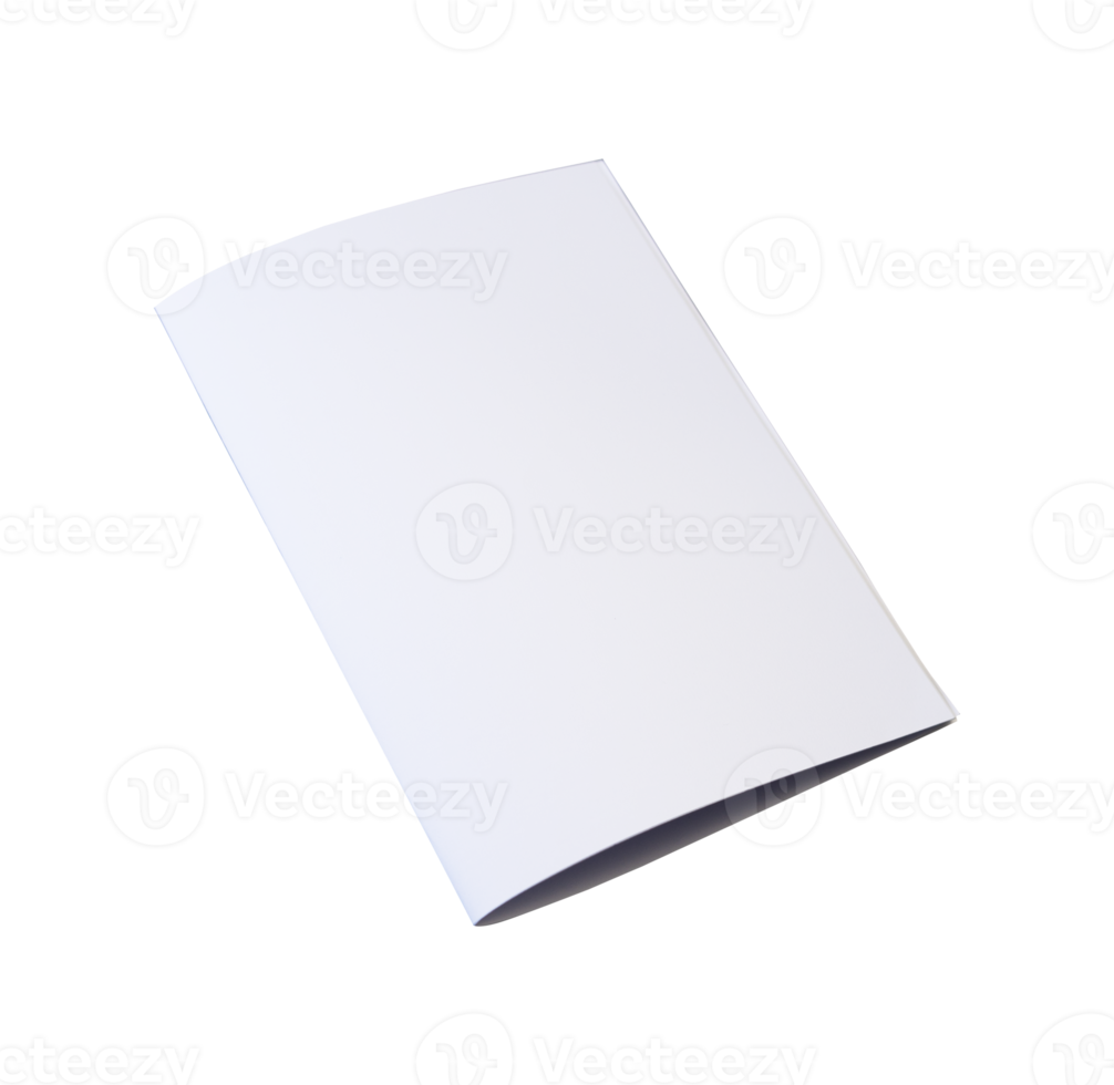 White book cover for mockup design png