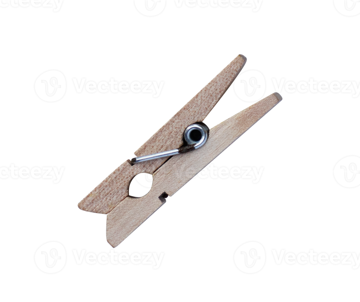 Wooden paperclips vintage style isolated 17263557 PNG