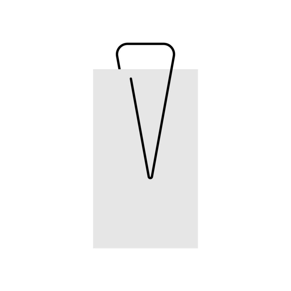 paper clip logo vector