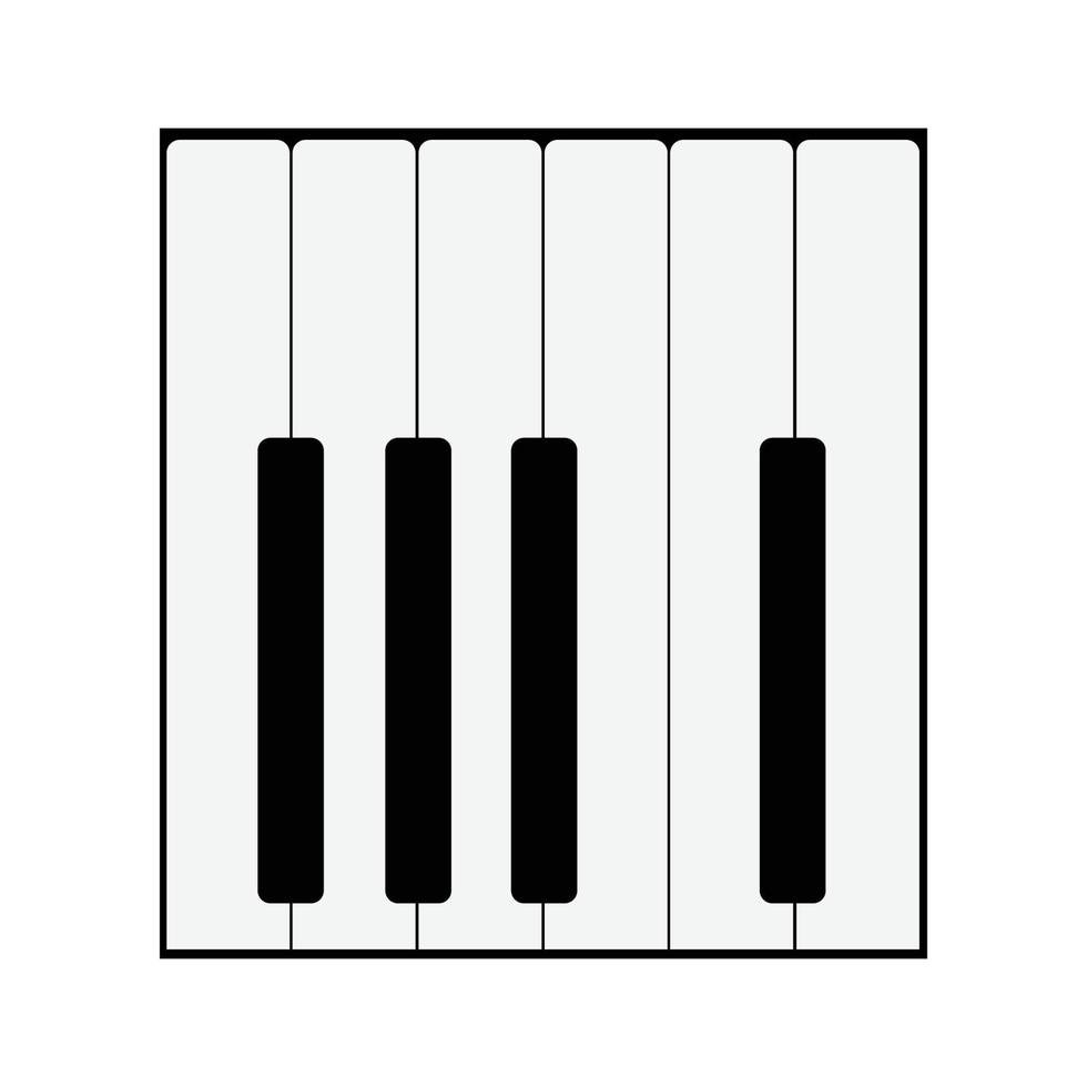 vector de logotipo de piano