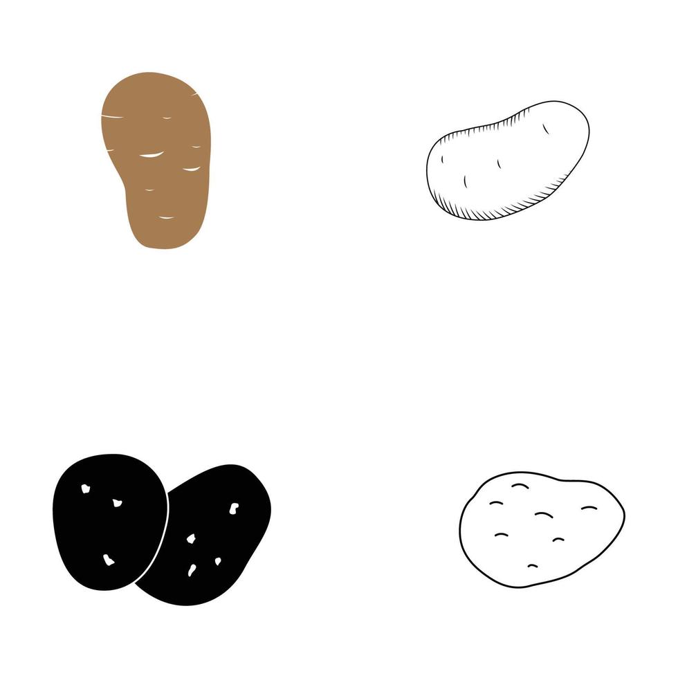 vector de logotipo de patata